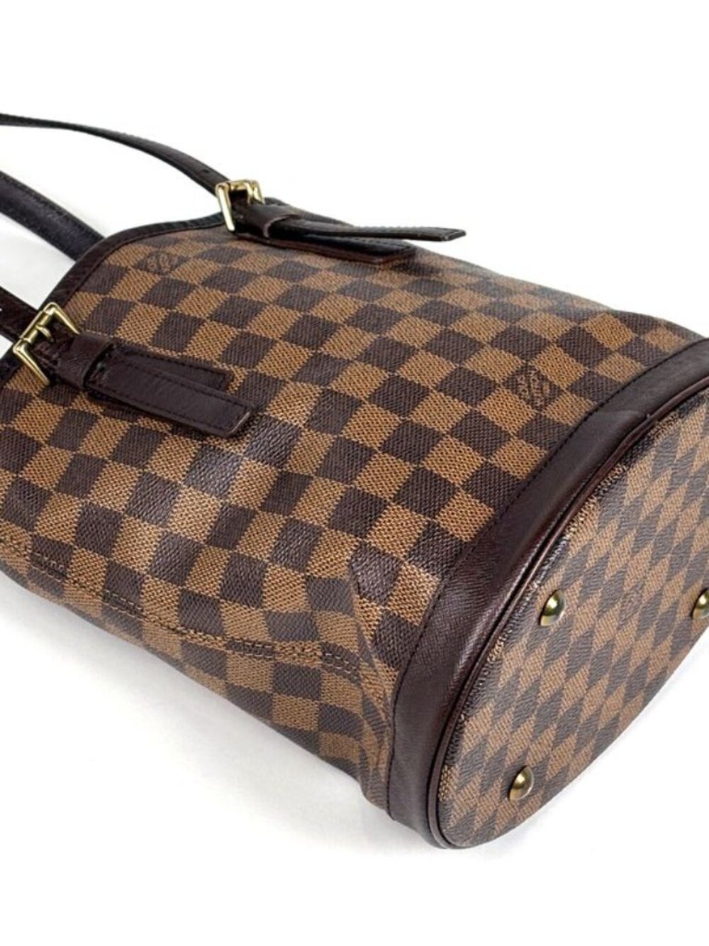 ★SOLD★ Louis Vuitton Male Handbag Bucket Shoulder Tote Damier Brown - Picture 2 of 8